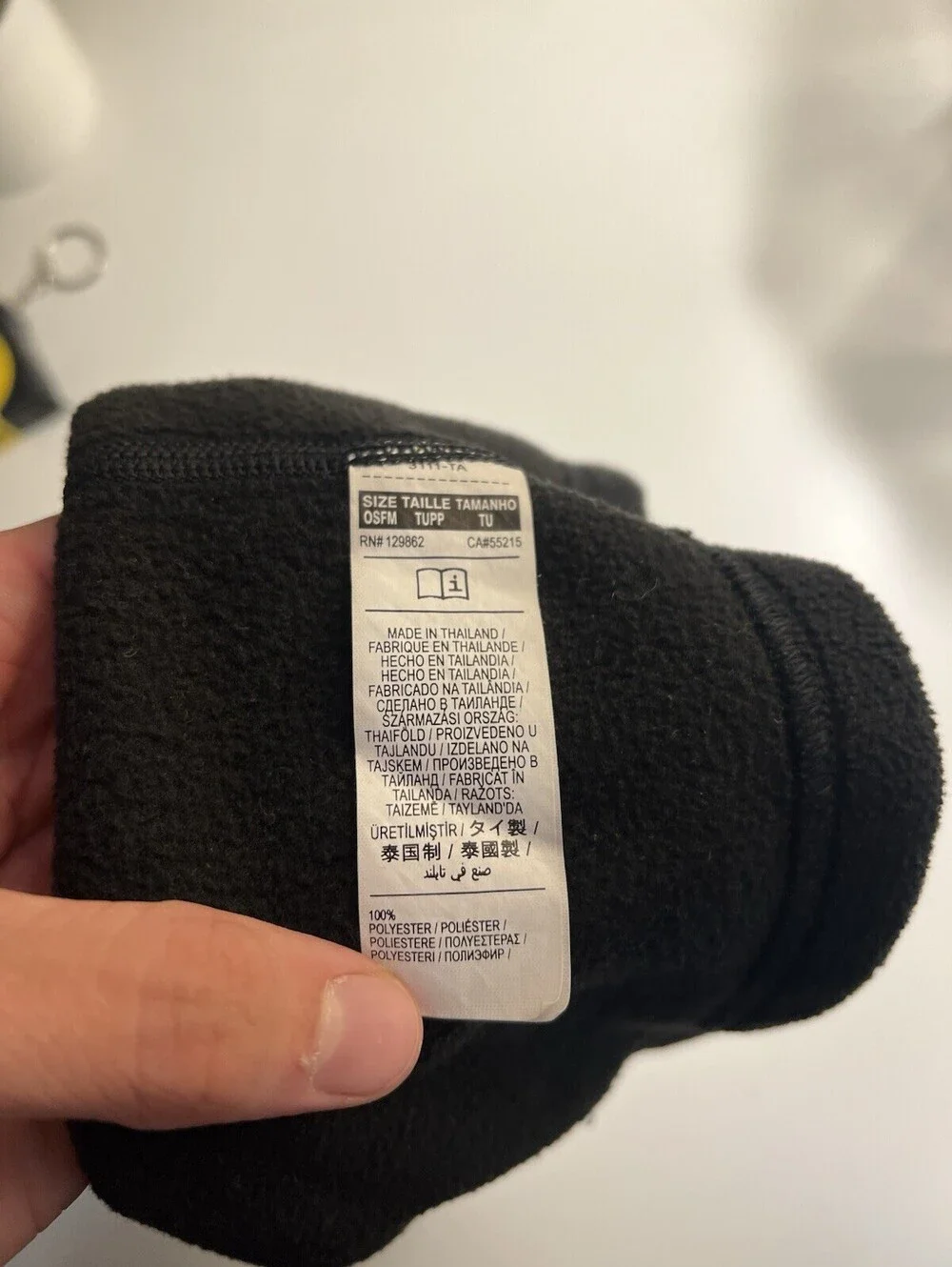 Nike Unisex Fleece Neck Warmer Cowl/Snood Solid Blue Logo Fleece Fabric